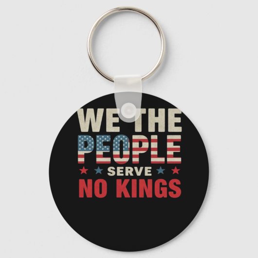 No Kings In America We The People Classic Schlüsselanhänger (Vorderseite)