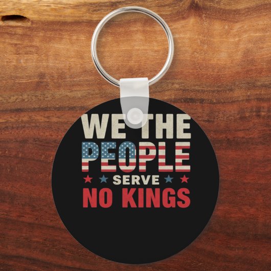 No Kings In America We The People Classic Schlüsselanhänger (Vorderseite)