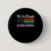 No Kings In America We The People Creative Design Button (Vorderseite)