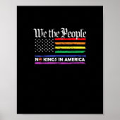 No Kings In America We The People Creative Design Poster (Vorne)