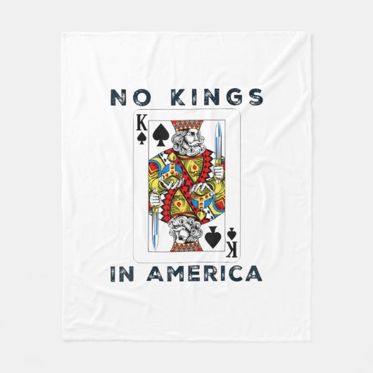 No Kings In America We The People Creative Style Fleecedecke (Vorderseite)