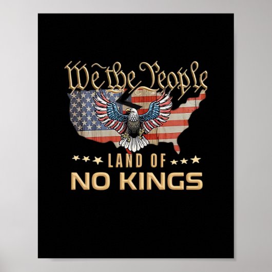 No Kings In America We The People Creative Style Poster (Vorne)