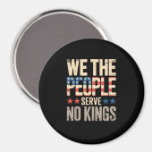 No Kings In America We The People Magnet (Vorderseite/Rückseite)