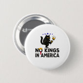No Kings In America We The People Political Minima Button (Vorne & Hinten)