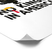No Kings In America We The People Political Minima Poster (Ecke)