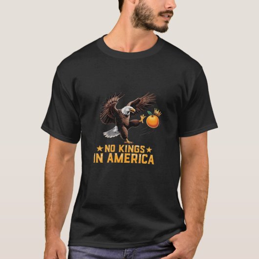 No Kings In America We The People Political Retro T-Shirt (Vorderseite)
