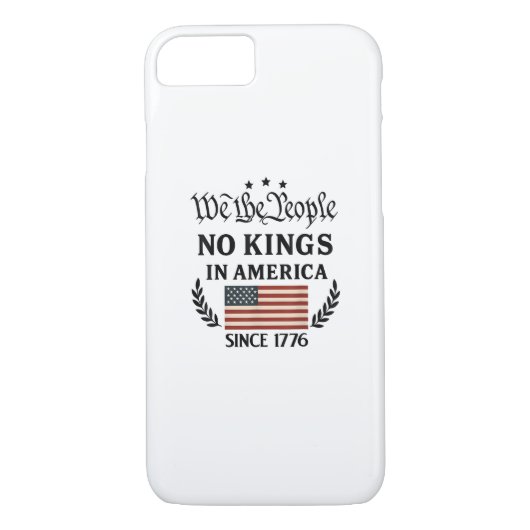 No Kings In America We The People Retro Classic Case-Mate iPhone Hülle (Rückseite)