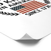 No Kings In America We The People Retro Classic Poster (Ecke)