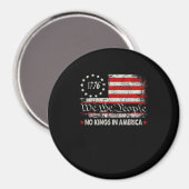 No Kings In America We The People Retro Cool Magnet (Vorderseite/Rückseite)