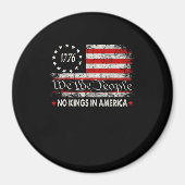 No Kings In America We The People Retro Cool Magnet (Vorne)