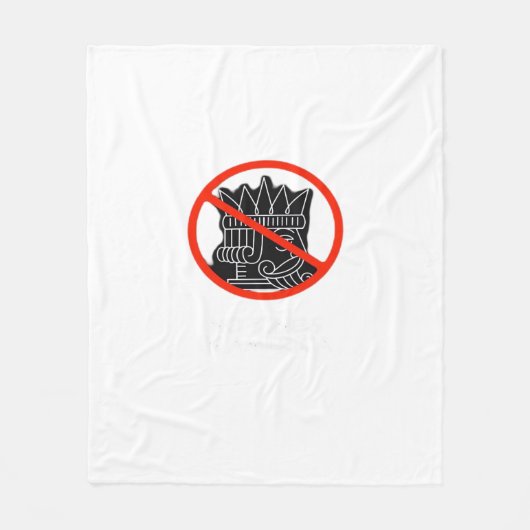 No Kings In The USA America Say No King Classic Re Fleecedecke (Vorderseite)