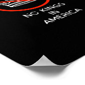 No Kings In The USA America Say No King Crown Clas Poster (Ecke)