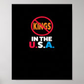 No Kings In The USA Poster (Vorne)