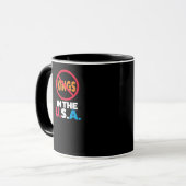 No Kings In The USA Tasse (Vorderseite Links)