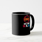 No Kings In The USA Tasse (VorderseiteRechts)
