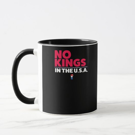 No Kings In The USA Trendy Graphic Tasse (Links)