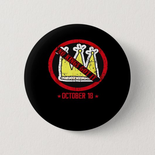 No Kings It Classic Creative Style Button (Vorderseite)