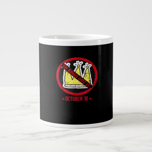 No Kings It Classic Creative Style Jumbo-Tasse (Vorderseite)