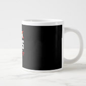 No Kings It Classic Minimal Design Jumbo-Tasse (Rechts)