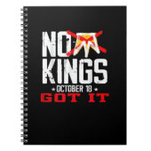 No Kings It Classic Minimal Design Notizblock (Vorderseite)