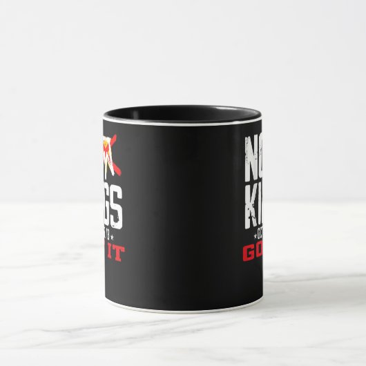 No Kings It Classic Minimal Design Tasse (Zentrum)