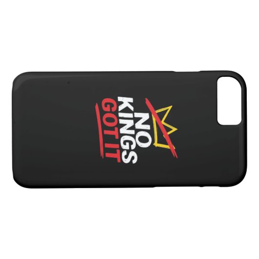 No Kings It Creative Casual Case-Mate iPhone Hülle (Rückseite (Horizontal))