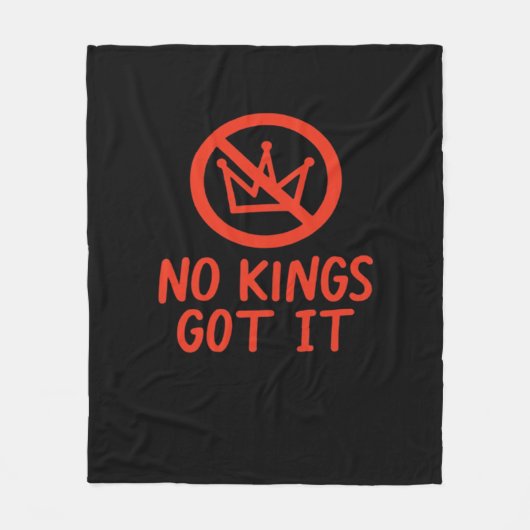 No Kings It Patriotic Style Fleecedecke (Vorderseite)