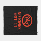 No Kings It Patriotic Style Fleecedecke (Vorderseite (Horizontal))