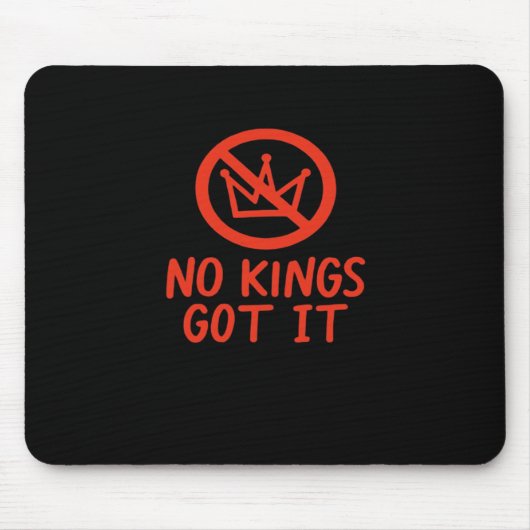No Kings It Patriotic Style Mousepad (Vorne)