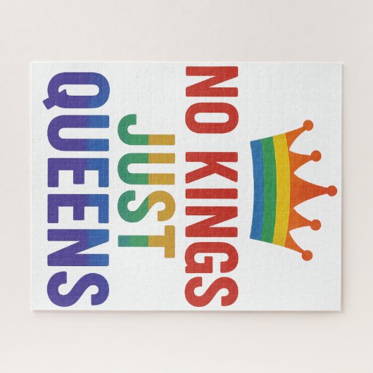 No Kings Just Queens Puzzle (Horizontal)
