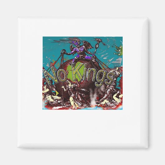 No Kings Klassischer moderner minimaler Stil Magnet (Vorne)