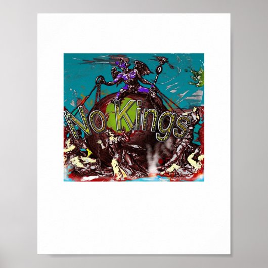 No Kings Klassischer moderner minimaler Stil Poster (Vorne)