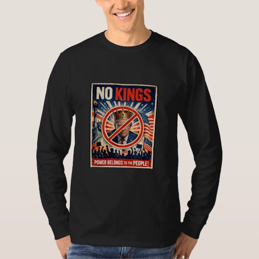 No Kings! Long Sleeve T-Shirt (Vorderseite)