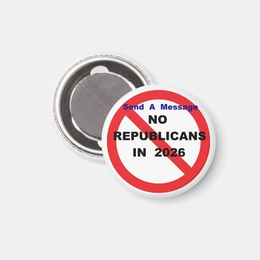 NO KINGS MAGNET (Vorderseite/Rückseite)