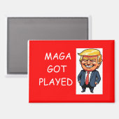 NO kings Magnet (Vorderseite/Rückseite)