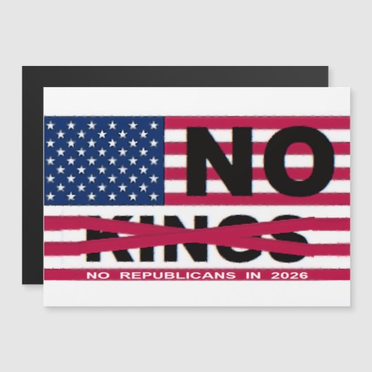 NO KINGS MAGNETEINLADUNG (Vorne/Hinten)