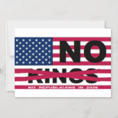 NO KINGS MAGNETEINLADUNG (Vorderseite)