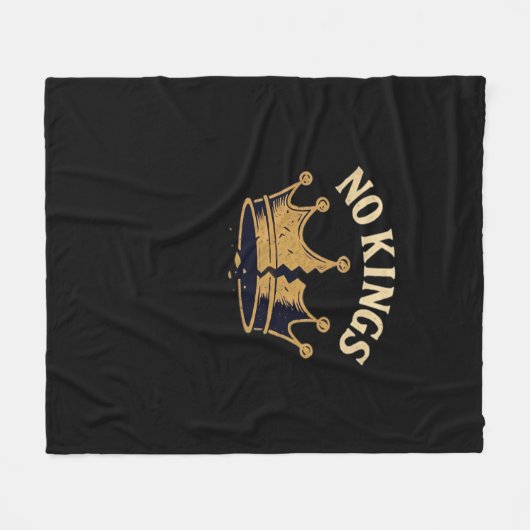 No Kings Minimal Clean Fleecedecke (Vorderseite (Horizontal))