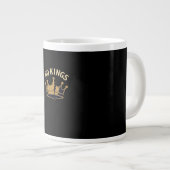 No Kings Minimal Clean Jumbo-Tasse (Vorderseite Rechts)