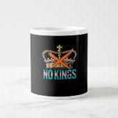 No Kings No Oligarchs Jumbo-Tasse (Vorderseite)