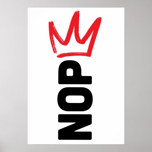 No Kings NOPE Poster (Vorne)