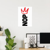 No Kings NOPE Poster (Heimbüro)