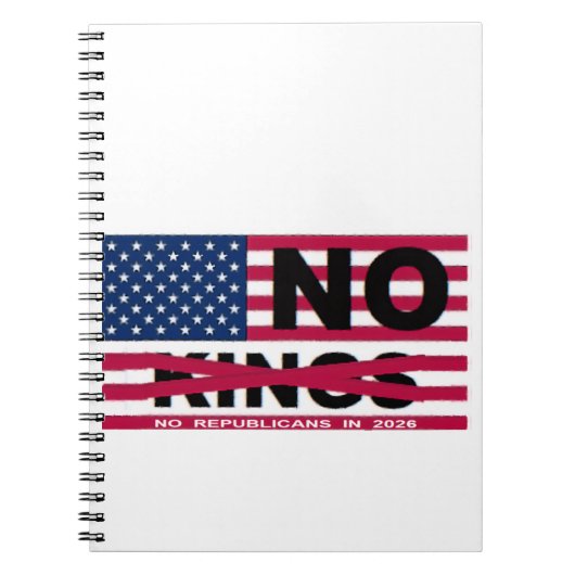 NO KINGS NOTIZBLOCK (Vorderseite)