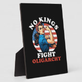 No Kings Oligarchy Retro Classic Fotoplatte (Seite)
