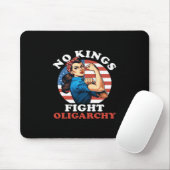 No Kings Oligarchy Retro Classic Mousepad (Mit Mouse)
