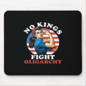 No Kings Oligarchy Retro Classic Mousepad (Vorne)