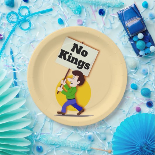 No Kings Paper Plate Pappteller (Party)