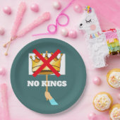 No Kings Paper Plate Pappteller (Party)