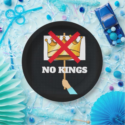 No Kings Paper Plate Pappteller (Party)