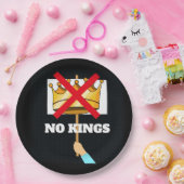 No Kings Paper Plate Pappteller (Party)